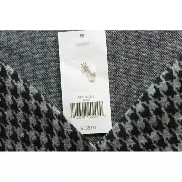 NWT Banana Republic Dress Size XS Houndstooth Fit & Flare Stretch Pleated - Picture 7 of 14